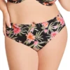 Elomi Dark Tropics Mid Rise Brief Swim Bottom ES0172