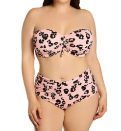 Elomi Kambuku Underwire Bandeau Bikini Swim Top ES0210 -Lumiere Bikinis Shop elomi elom01 es0210 cs5