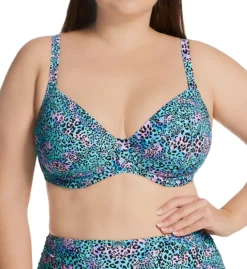 Elomi Electric Savannah Underwire Plunge Bikini Swim Top ES0702