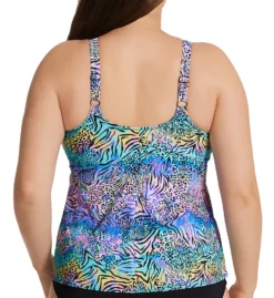 Elomi Electric Savannah Moulded Tankini Swim Top ES0761 -Lumiere Bikinis Shop elomi elom01 es0761 bs