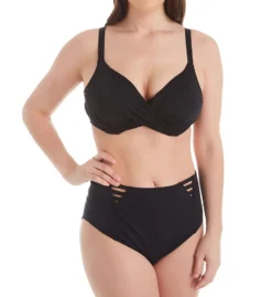Elomi Magnetic Underwire Wrap Plunge Bikini Swim Top ES7193 -Lumiere Bikinis Shop elomi elom01 es7193 cs2