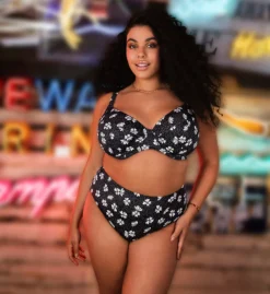 Elomi Plain Sailing Underwire Plunge Bikini Swim Top ES7274 -Lumiere Bikinis Shop elomi elom01 es7274 cs5