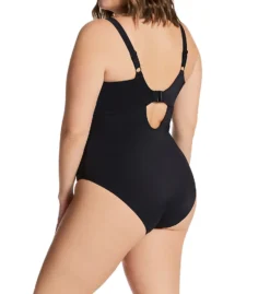 Elomi Plain Sailing Solid Non Wired Plunge Swimsuit ES7280 -Lumiere Bikinis Shop elomi elom01 es7280 bs