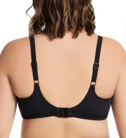 Elomi Plain Sailing Solid Underwire Plunge Swim Top ES7284 -Lumiere Bikinis Shop elomi elom01 es7284 bs