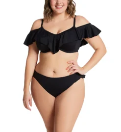 Elomi Plain Sailing Solid High Leg Brief Swim Bottom ES7288 -Lumiere Bikinis Shop elomi elom01 es7288 cs1