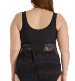 Elomi Indie Wirefree Twist Front Tankini Swim Top ES7535 -Lumiere Bikinis Shop elomi elom01 es7535 bs