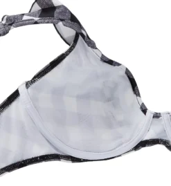 Freya Totally Check Underwire Plunge Ruffle Swim Top AS2923 -Lumiere Bikinis Shop freya fre001 as2923 cs4