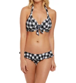 Freya Totally Check Underwire Halter Bikini Swim Top AS2924 -Lumiere Bikinis Shop freya fre001 as2924 cs1