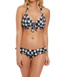 Freya Totally Check Italini Frill Brief Swim Bottom AS2927 -Lumiere Bikinis Shop freya fre001 as2927 cs1