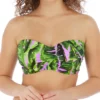 Freya Jungle Oasis Underwire Padded Bandeau Swim Top AS6841 -Lumiere Bikinis Shop freya fre001 as6841 gs