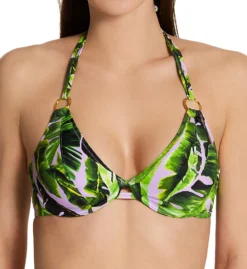 Freya Jungle Oasis Underwire Bandless Halter Swim Top AS6842 -Lumiere Bikinis Shop freya fre001 as6842 fs