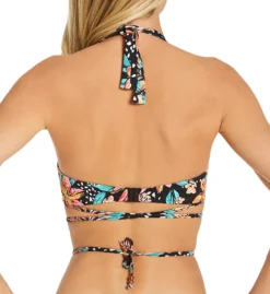 Freya Wild Daisy Banded Halter Underwire Swim Top AS7031 -Lumiere Bikinis Shop freya fre001 as7031 bs