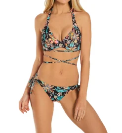 Freya Wild Daisy Banded Halter Underwire Swim Top AS7031 -Lumiere Bikinis Shop freya fre001 as7031 cs1