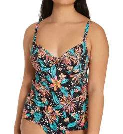 Freya Wild Daisy Underwire Plunge Tankini Swim Top AS7035