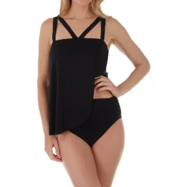 MagicSuit Solid Jersey Shirred Brief Swim Bottom 6006059 -Lumiere Bikinis Shop magicsuit mags01 6006059 cs2