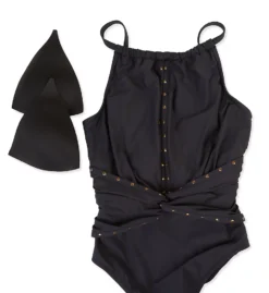 MagicSuit Riveted Diana One Piece Swimsuit 6014310 -Lumiere Bikinis Shop magicsuit mags01 6014310 cs6