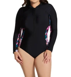 Pour Moi Energy Long Sleeve Zip Front Paddle Suit 1402 -Lumiere Bikinis Shop pour moi pmoi01 1402 cs4