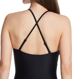 Pour Moi High Neck Mesh Insert Control One Piece Swimsuit 1408 -Lumiere Bikinis Shop pour moi pmoi01 1408 cs1