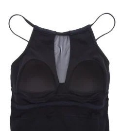 Pour Moi High Neck Mesh Insert Control One Piece Swimsuit 1408 -Lumiere Bikinis Shop pour moi pmoi01 1408 cs6