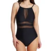 Pour Moi High Neck Mesh Insert Control One Piece Swimsuit 1408 -Lumiere Bikinis Shop pour moi pmoi01 1408 gs