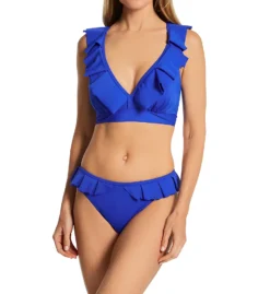 Pour Moi Space Frill Hidden Underwire Convertible Swim Top 18102 -Lumiere Bikinis Shop pour moi pmoi01 18102 cs3