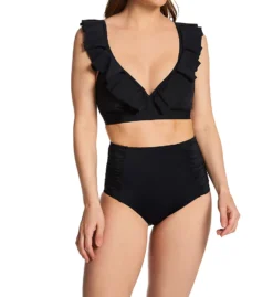 Pour Moi Space Frill Hidden Underwire Convertible Swim Top 18102 -Lumiere Bikinis Shop pour moi pmoi01 18102 cs4