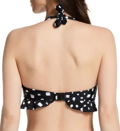 Pour Moi Cascade Halter Non-Wired Frill Swim Top 25209 -Lumiere Bikinis Shop pour moi pmoi01 25209 bs