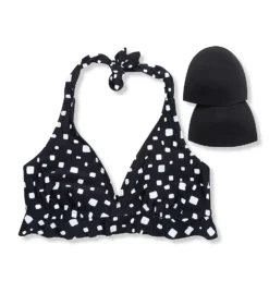 Pour Moi Cascade Halter Non-Wired Frill Swim Top 25209 -Lumiere Bikinis Shop pour moi pmoi01 25209 cs5