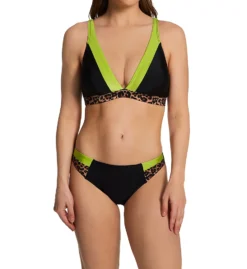 Pour Moi Palm Springs Color Block Triangle Swim Top 25612 -Lumiere Bikinis Shop pour moi pmoi01 25612 cs2