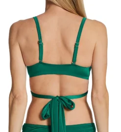 Pour Moi Space Front Fastening Wrap Underwire Swim Top 36036 -Lumiere Bikinis Shop pour moi pmoi01 36036 bs