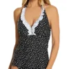 Pour Moi Hot Spots Halter Underwire Tankini Swim Top 3907 -Lumiere Bikinis Shop pour moi pmoi01 3907 gs